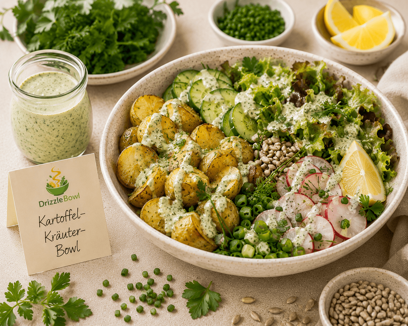 Kartoffel-Kräuter-Bowl