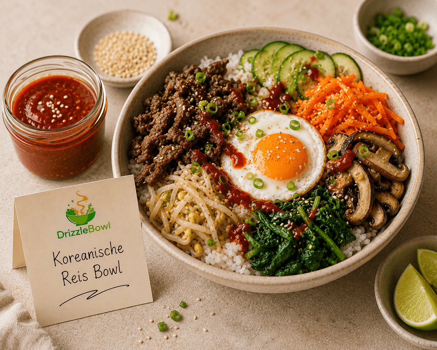 Koreanische Reis Bowl