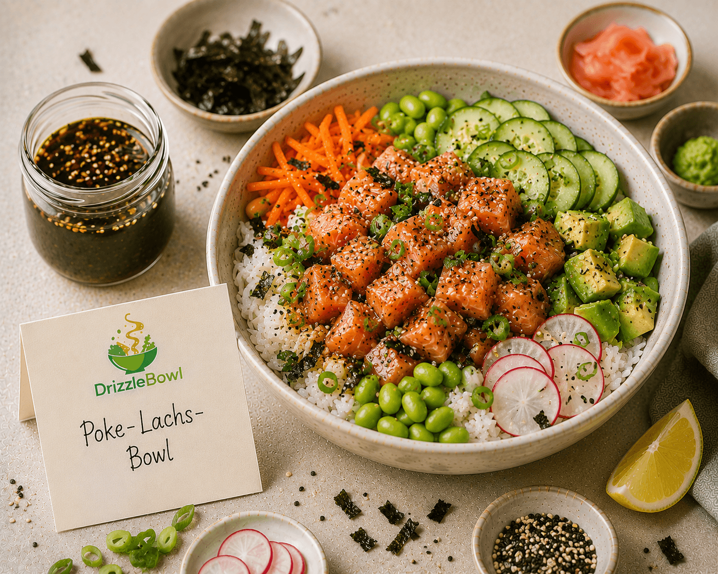 Poke-Lachs-Bowl