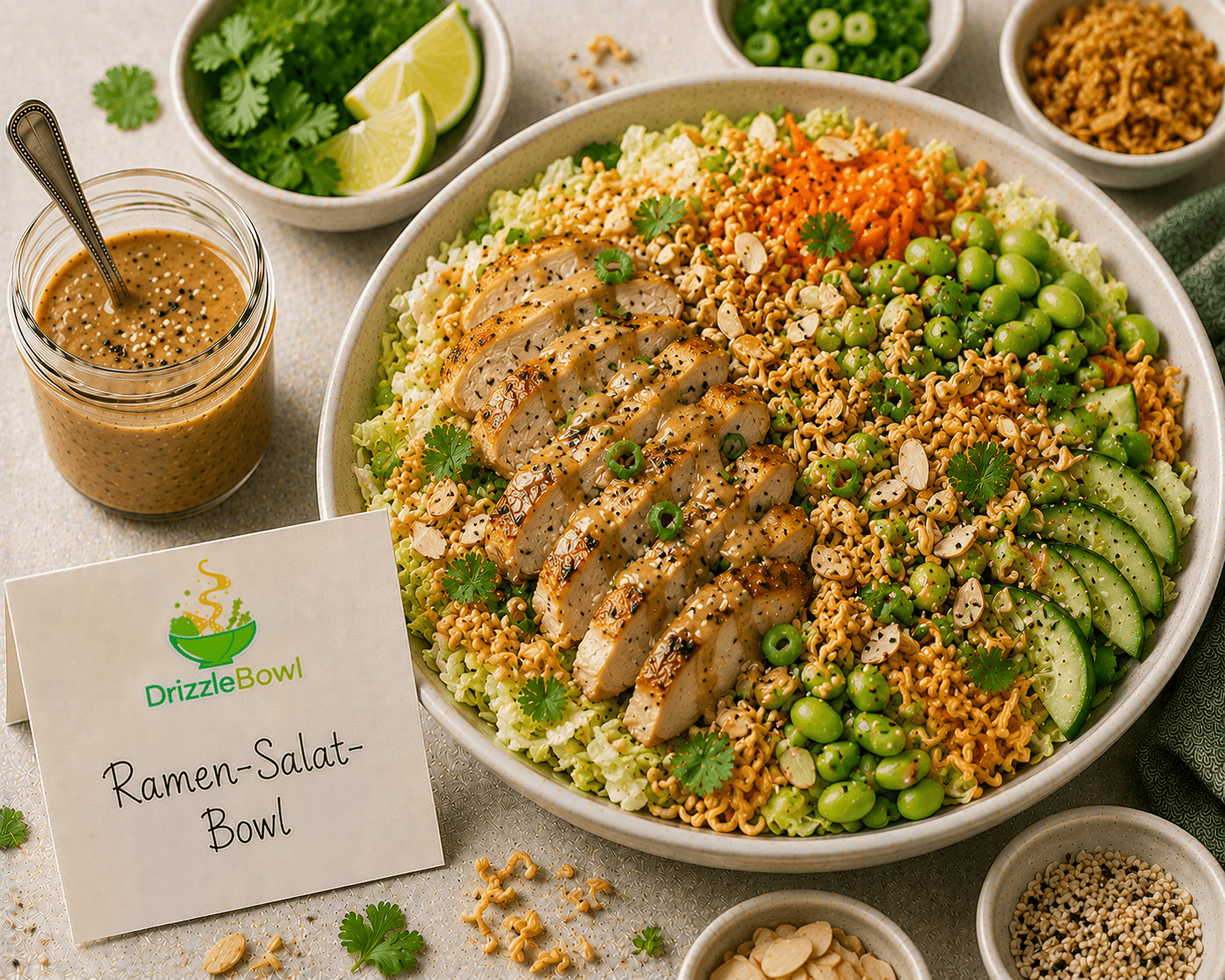 Ramen-Salat-Bowl
