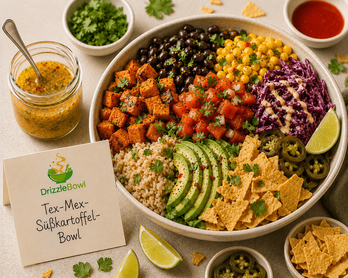 Tex-Mex-Süßkartoffel-Bowl
