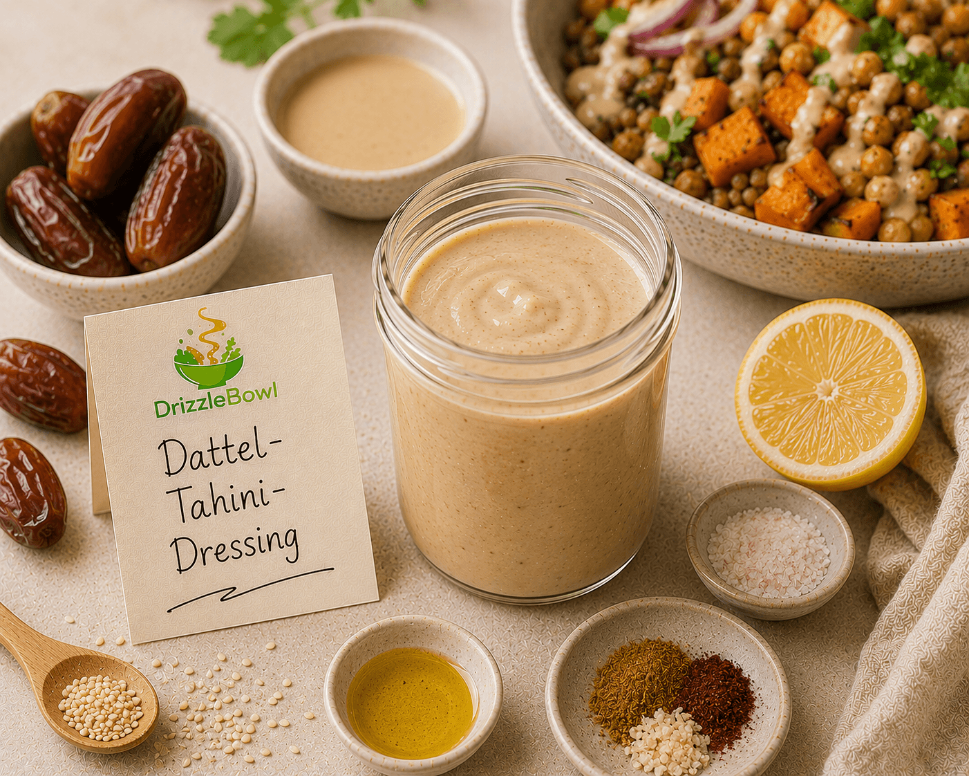 Dattel-Tahini-Dressing