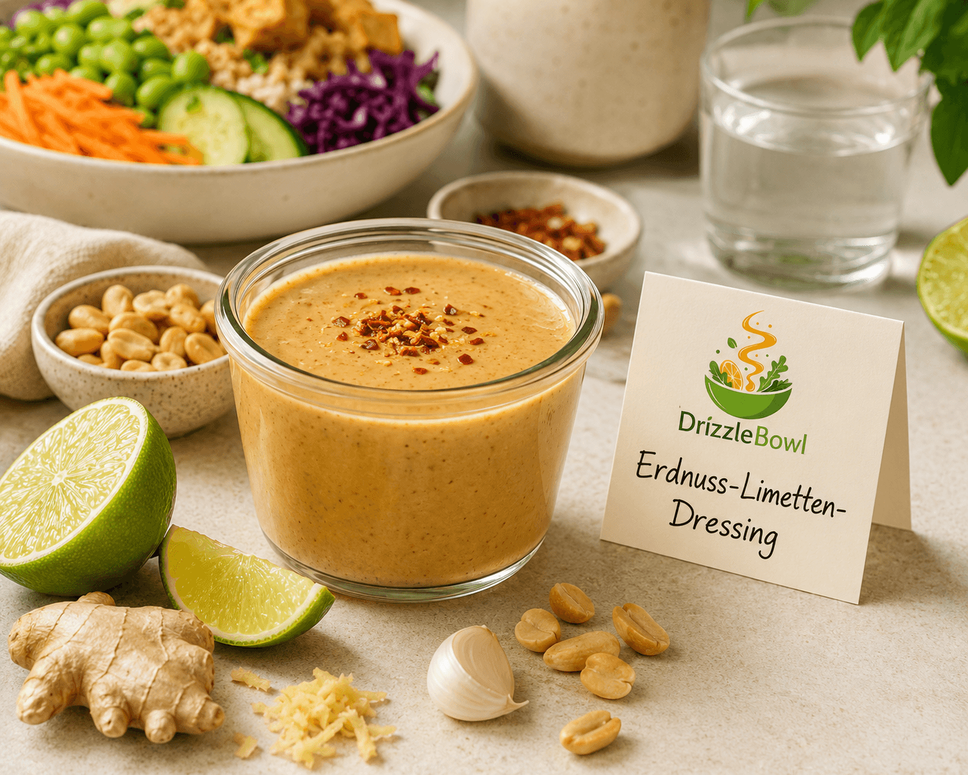 Erdnuss-Limetten-Dressing