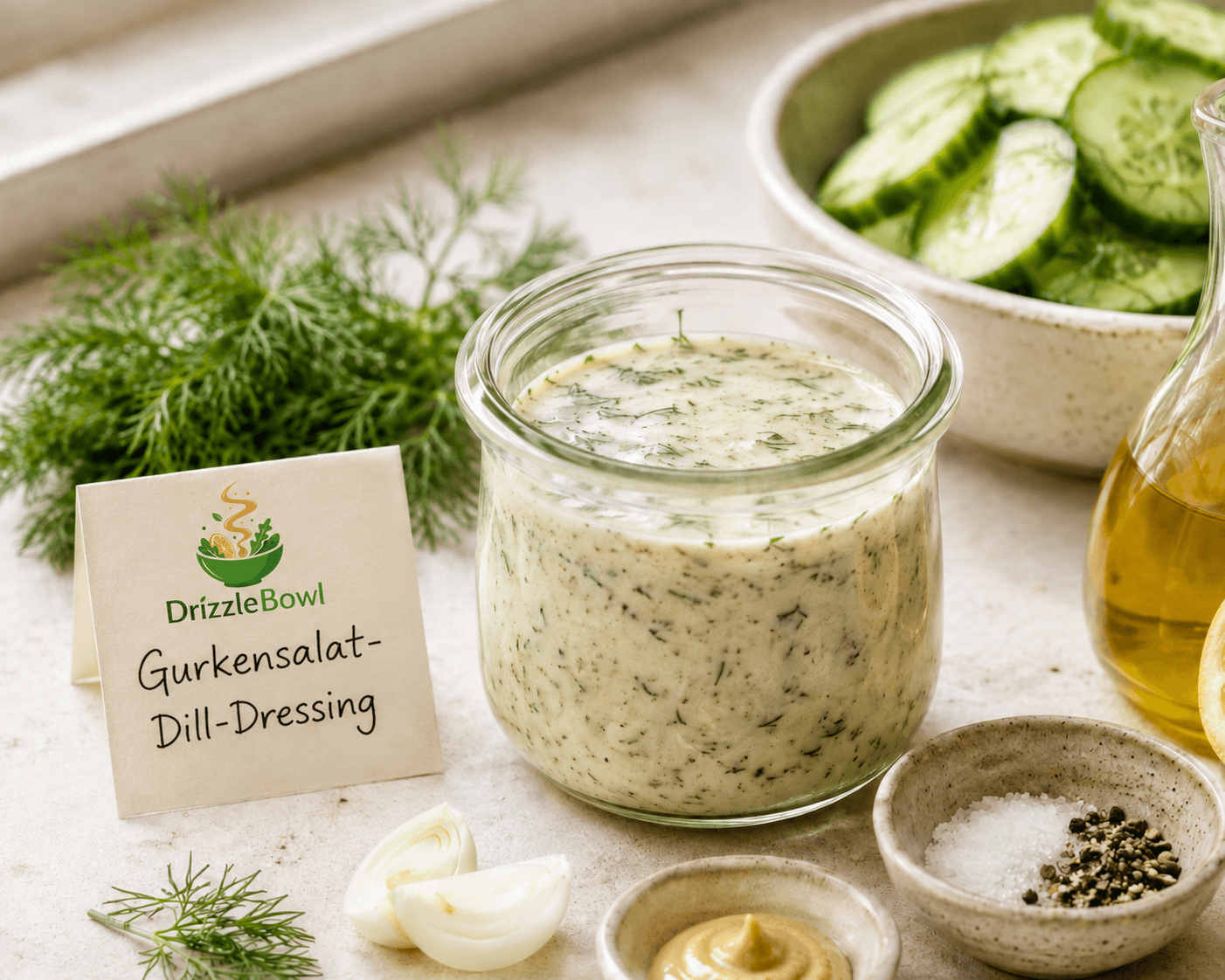 Gurkensalat-Dill-Dressing