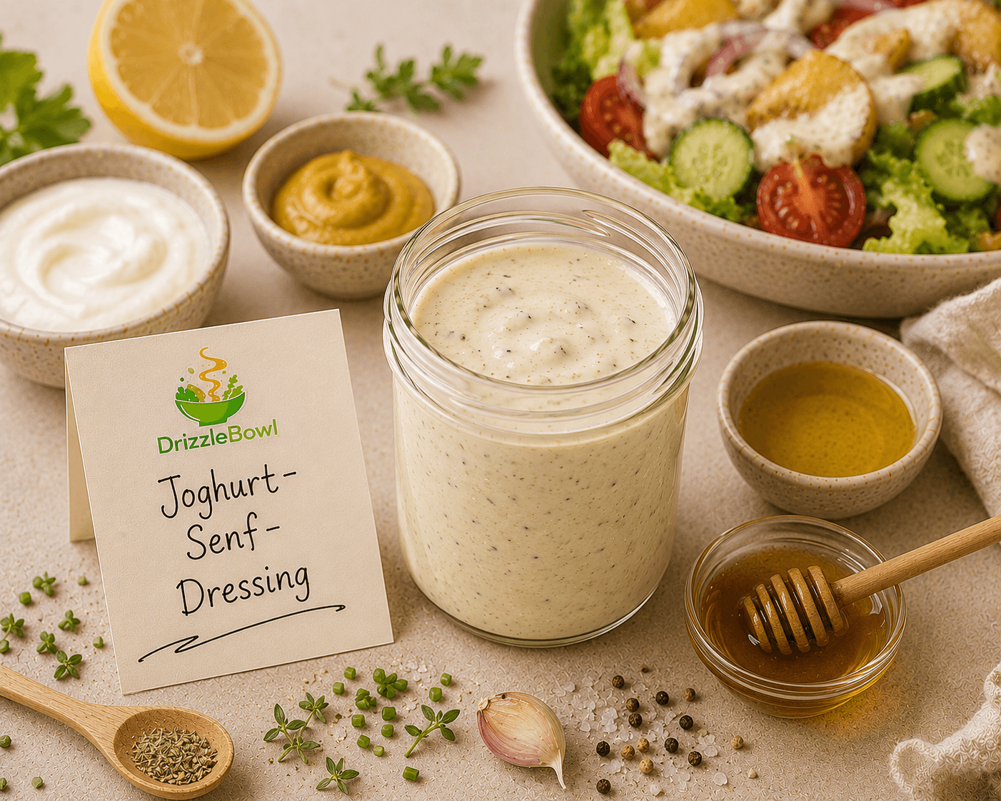 Joghurt-Senf-Dressing