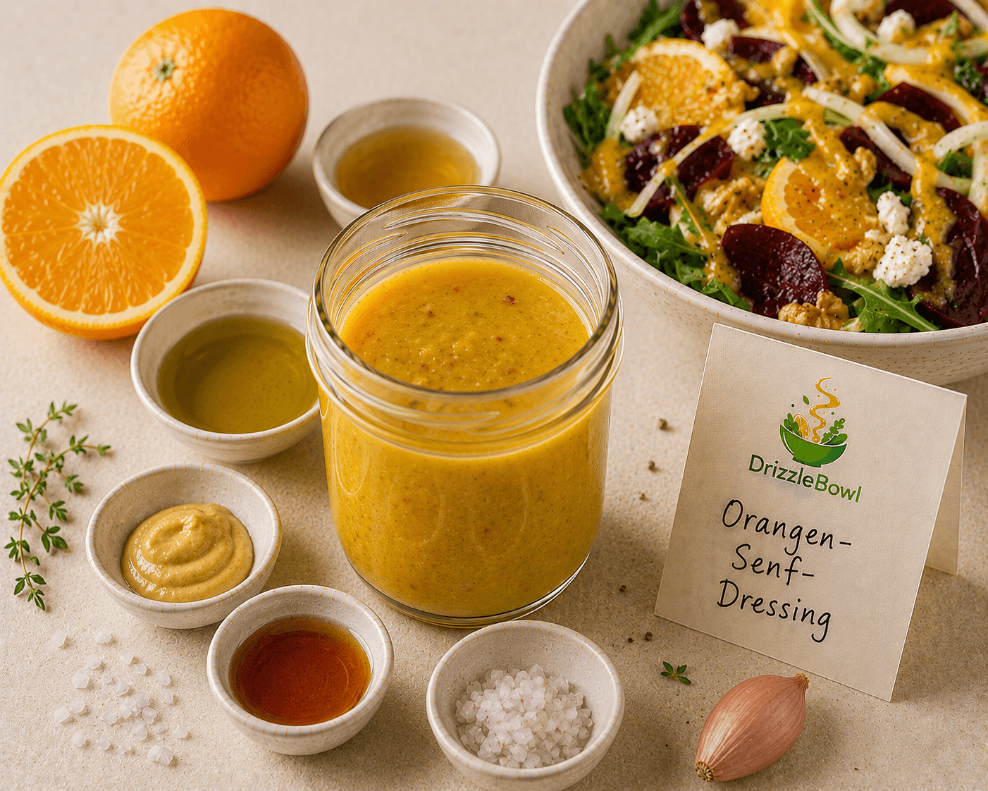 Orangen-Senf-Dressing