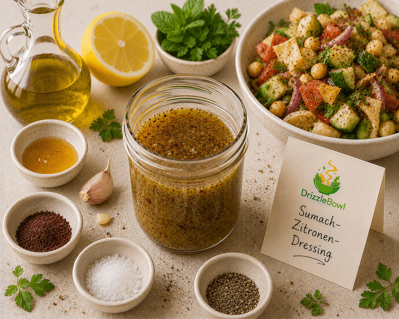 Sumach-Zitronen-Dressing